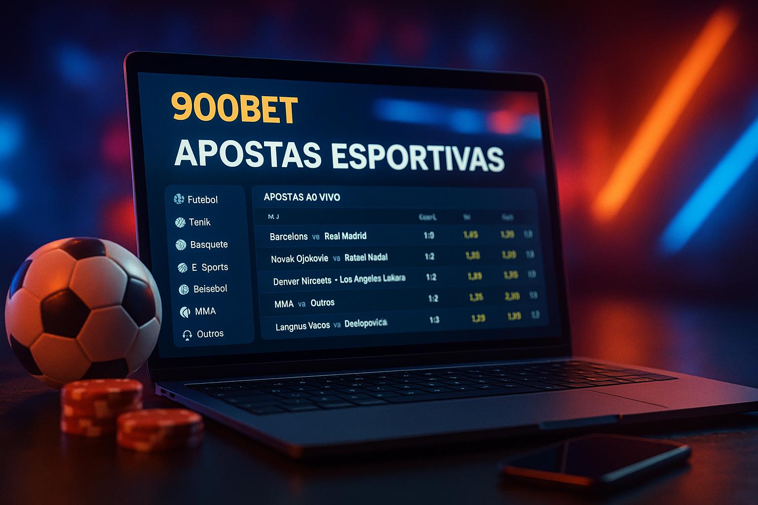 Aposte em apostas esportivas no cassino online 900BET
